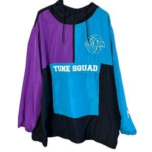 Looney Tunes Men’s 2XL Tune Squad Colorblocked Anorak Windbreaker Jacket